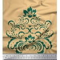 thumbnail image 1 of Soimoi Poly Georgette Fabric Ogee Damask Decor Fabric Printed Yard 52 Inch Wide, 1 of 1