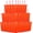 Red-36Pack, variant on Tumbler with Straw and Lid, Reusable Plastic Travel Mug Cup for Iced Coffee, 36 Pack, Party and Birthday Favor Cups, Durable Drinkware for Outdoor and Everyday Use (Red)