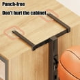 thumbnail image 4 of SSZMDLB under $5 Basketball Storage Rack, Wall Mounted Ball Organizer, Multi-layer Sports Equipment Holder, No Drill Installation Ball Storage Solution, 4 of 6