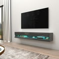 thumbnail image 2 of Meble Furniture & Rugs Vigo 180 Wall-mount Floating 71-inch TV Stand Gray, 2 of 5