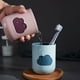 thumbnail image 4 of Yuarrent Taza linda nórdica nubes simples tazas de cepillado personalidad reutilizable soporte para de dientes pareja amante regalos gris Type3 NO3, 4 of 6