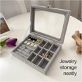 thumbnail image 4 of Organizador de joyas de terciopelo, organizador de anillos y pendientes, 4 of 4