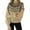 C Khaki, variant on Womens Fall Sweaters Retro Jacquard Colored Knitted Shirt Casual Wear Pullover Sweaters Sweaters Beige L