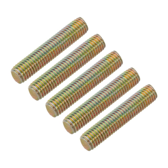 Uxcell 10 Pack Fully Threaded Rod, M10-1.5x50mm Carbon Steel Long Thread Screw