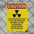 thumbnail image 5 of (2 Pack) X-Ray Radiation In With Symbol OSHA Caution Radiation Sign 7 Inch X 10 Inch Plastic Sign, Weather Resistant, UV Protected for Workplace, Business, and Construction Site, Made, 5 of 8