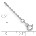 thumbnail image 3 of Primal Gold 14 Karat White Gold 1mm Singapore Chain Anklet, 3 of 3