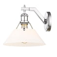 thumbnail image 2 of 3306-1W CH-OP-Golden Lighting-Orwell - 1 Light Wall Sconce-9.63 Inches Tall and 10 Inches Wide-Chrome Finish-Opal Shade Color, 2 of 3