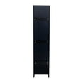 thumbnail image 5 of Tall Modern Stackable Wall Mounted Storage Cabinet with Movable Shelves and Doors,Wooden Wall Mounted Storage Cabinet for Bedroom, Living Room, Kitchen, Laundry Room, Bathroom and Garage, Black, 5 of 7