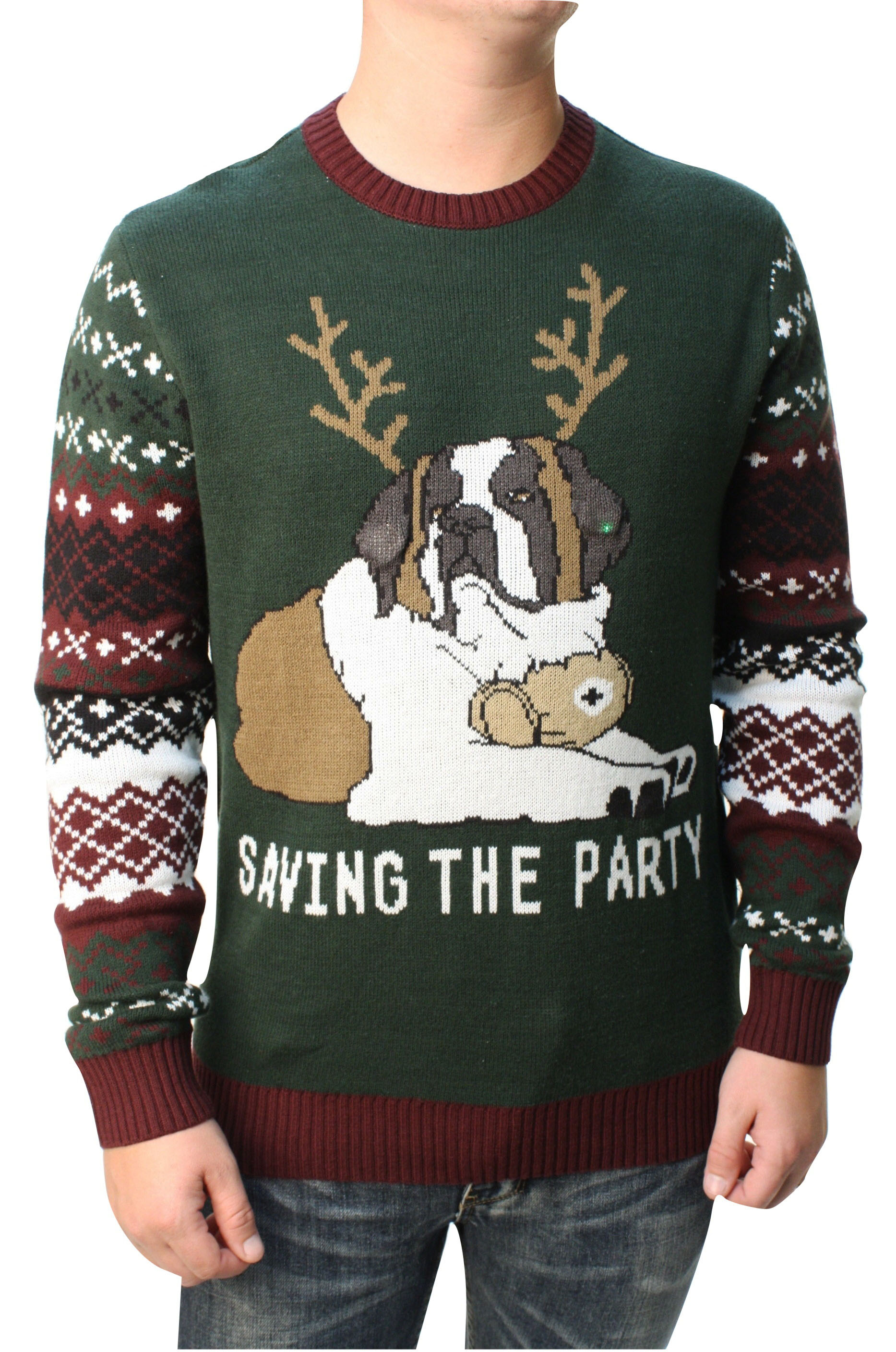 st bernard christmas sweater