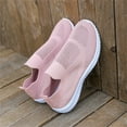 thumbnail image 5 of kamemir Slip On Sneakers Women Womens Slip On Sneakers Breathable Walking Shoes Knitted Comfort Wedge Platform Loafers Fashion Sock Shoes(Pink,6.5-7), 5 of 6