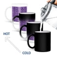 thumbnail image 4 of 3drose, Purple Snakeskin Animal Print, 11oz Magic Transforming Mug, 4 of 7