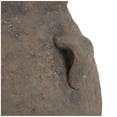 thumbnail image 6 of DecMode 15" Handmade Textured Dark Brown Ceramic Vase with Four Handles, 6 of 10