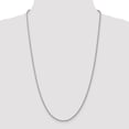 thumbnail image 2 of Solid 14K White Gold 2.25mm Parisian Wheat Chain Bracelet / Anklet, 2 of 3