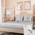 thumbnail image 6 of PROMEED 3pcs Grade 6A Silk Sheets for Queen Size Bed with Deep Pocket Fitted Sheet and Pillowcases, All 23 Momme Mulberry Silk 3 Piece Sheet Set (Light Grey, Queen), 6 of 6