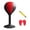 Black & Red Kid, variant on Hyasfey Desktop Punching Bag with Suction Cup Heavy Duty Stress Relief Boxing Speed Ball Kids Adults Reaction Speed Training Boxing Bag Home Office Desk Toy