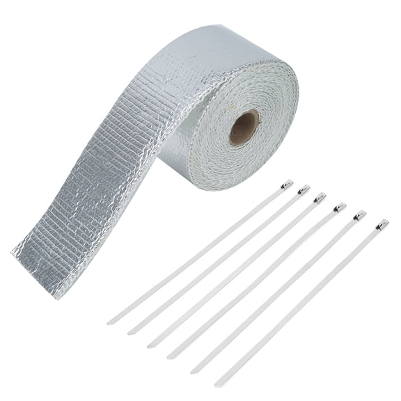 Radiant Heat Protection, High Temperature Protection For Automotive And Industrial Use, Heat Resistant Tape With Flexible Insulation (5m, Silver)