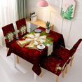 thumbnail image 2 of Funda de silla de estilo navideño pro piel poliéster creativo Santa Claus patrón silla de comedor para el hogar, 2 of 2