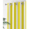 thumbnail image 2 of Yellow and White Striped Thermal Insulated Blackout Curtains for Bedroom 72 Length Gradient Geometric Room Darkening Curtain 1 Panel Grommet Window Curtain Drape for Living Room Nursery Room, 2 of 7
