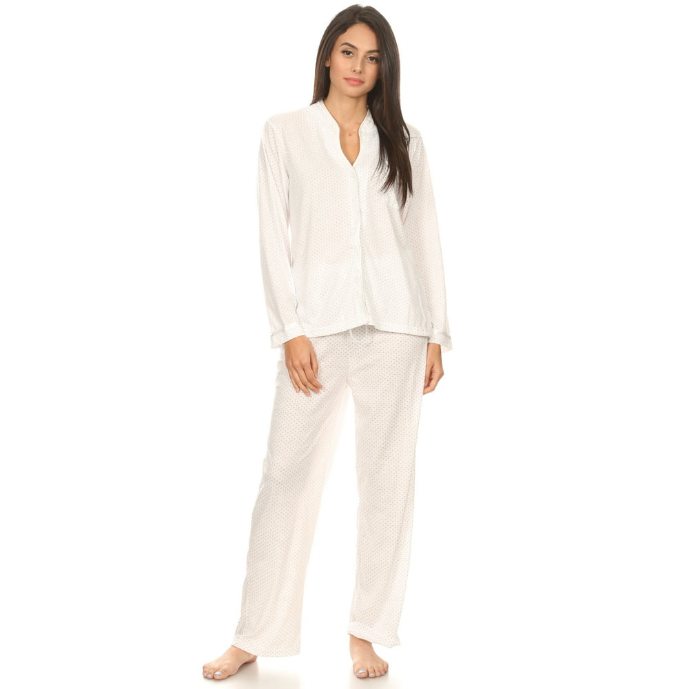 Premiere Fashion - 12120 Womens Sleepwear Pajamas Woman Long Sleeve ...