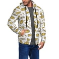 thumbnail image 3 of Zip Up Hoodies for Men - Cute Gold Pizza Long Sleeve Comfrt Men'S Fashion Hoodies & Sweatshirts, Jackets for Men Hoodies Pullover Clothing Clothes with Pouch, 3 of 5