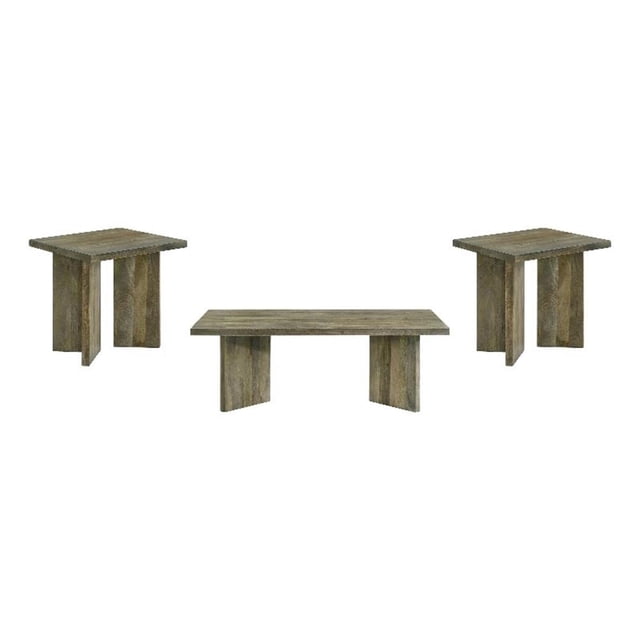 Andando 3-piece Coffee and End Table Set Mango Brown