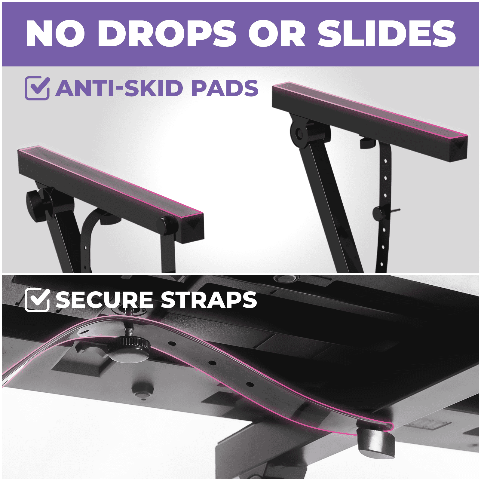 Liquid Stands Foldable Piano Keyboard Stand 54-88 Key Z Style Portable Adjustable Sturdy Piano Stand