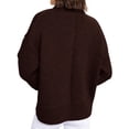 thumbnail image 4 of Suéter PRETTYGARDEN Marrón Oscuro Pequeño Cuello Redondo Tejido, 4 of 4