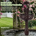 thumbnail image 3 of 38.8 Inch Classical Cherub Angel Pedestal Water Fountain, 2-Tier Classical Resin Pedestal Waterfall Fountain, Stable Anti-Splash Water Flow, Weather Resistant Garden Yard Patio Decor, 3 of 9