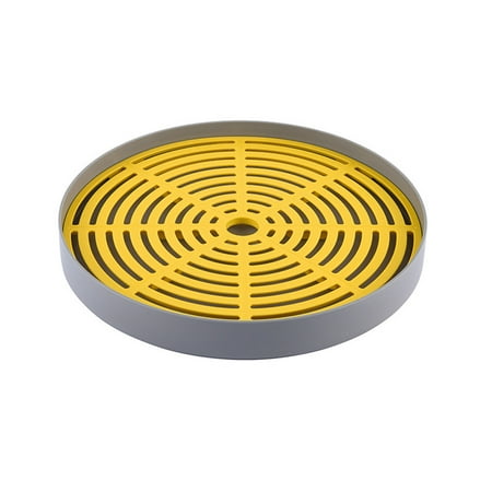 

2023 Newly Draining Board Household Double Layer Draining Tray Kitchen Fruit And Vegetable Dish Storage Tray Plastic Tea Tray Gray