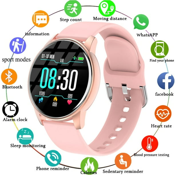 Reloj Inteligente D18 Impermeable Redondo Fitness Tracker Bluetooth Smartwatch Para Hombres Gao Jiahui unisex Walmart en linea