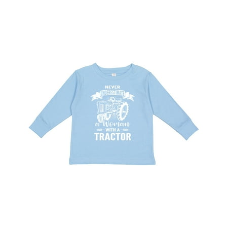 

Inktastic Tractor Woman Gift Toddler Toddler Girl Long Sleeve T-Shirt