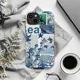 thumbnail image 6 of Ocean Collage Phone Case, Marine Life Art Design with Jellyfish, Orca Whales & Nautical Elements, Blue Sea-Inspired Protective Cover for iPhone 16 15 14 13 12 11 Plus Pro Max Mini, 6 of 6
