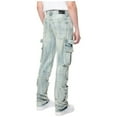 thumbnail image 3 of Smoke Rise Men Handle Cargo Pocket Jean(Seville Blue), 3 of 6