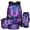 Neon Purple Butterfly, variant on HUIACONG Jungle Cute Otter 17 Inch Kids School Backpack Set 4PCS for 6-10 Years Old Boys Girls Lightweight Portable Bookbag with Detachable Leakproof Lunch Box Pencil Case Water Bottle Holder