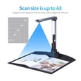 thumbnail image 2 of BK52 Portable Book Size A3& Document Camera Scanner, Capture HD 10 Mega-pixels USB 2.0 High Speed Scanner With LED Light ,Easy Wireless Setup, 2 of 7