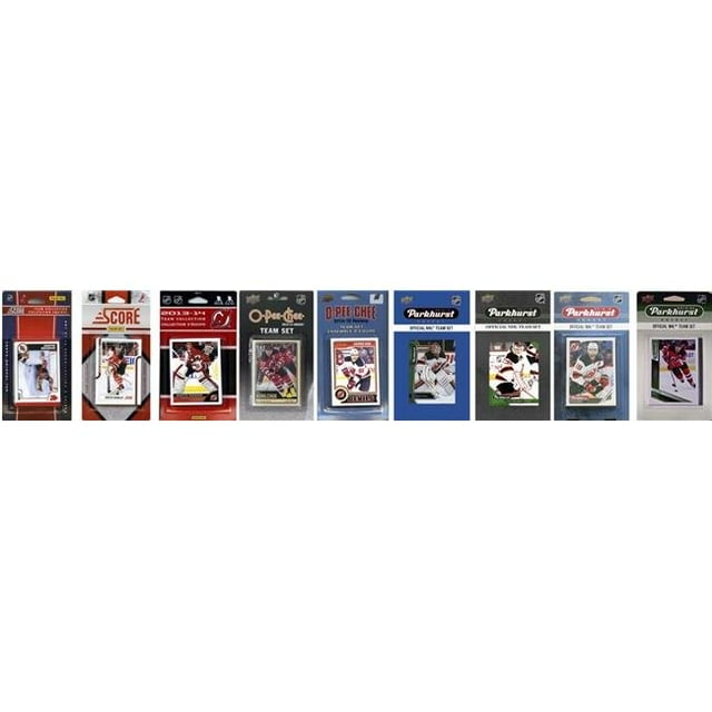 C&I Collectables DEVILS919TS NHL New Jersey Devils 9 Different Licensed Trading Card Team Set
