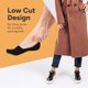 thumbnail image 2 of Calcetines No Show Eedor Invisible Liner para mujer, 3 pares, negros de 8 a 10, 2 of 8