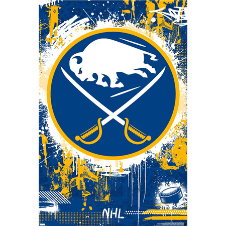 NHL Buffalo Sabres - Maximalist Logo 23 Wall Poster, 14.725" x 22.375"