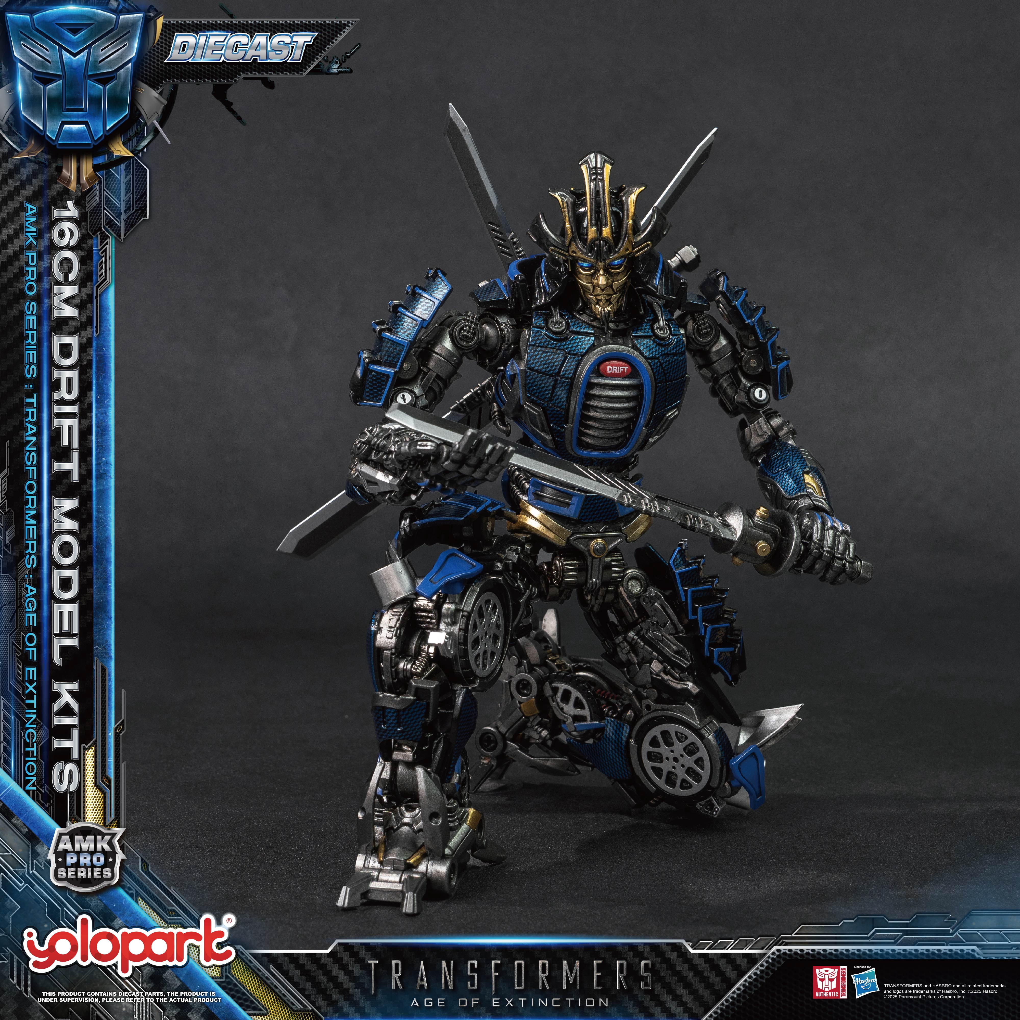 YOLOPARK Drif Transformers Toys, Transformers: Age of Extinction - Drif Action Figure, 6.29", Gift for Transformers Fan Non-transforming