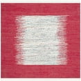 thumbnail image 6 of SAFAVIEH Montauk Tennyson Braided Border Cotton Area Rug, Ivory/Red, 6' x 6' Round, 6 of 10