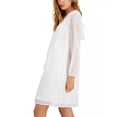 thumbnail image 3 of INC Womens Tie Neck Mini Shift Dress, 3 of 4