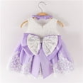 thumbnail image 3 of EIMELI Girl Strapless Bowknot Formal Dress with Headband, 3 of 4