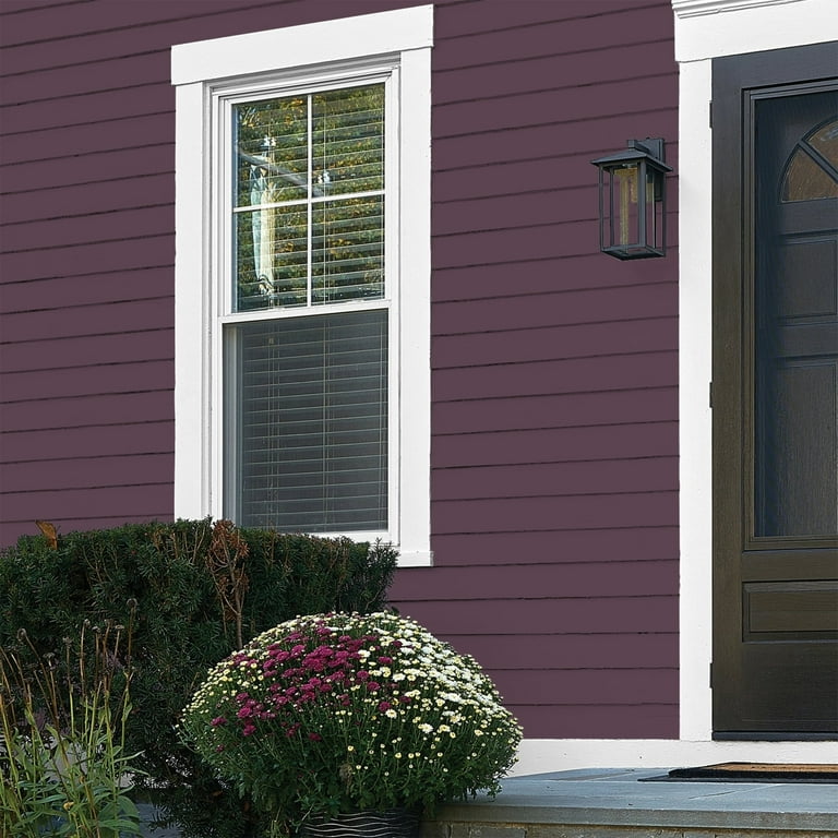 Glidden HEP Purple Basil / Purple Flat Exterior Paint with Primer