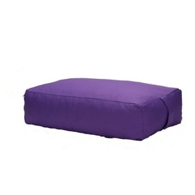 Mind Reader Yoga Bolster / Cushion Restorative, Yin Yoga Prop, Meditation Yoga Pillow, Polyester, Machine Washable Cover, 4 Colors, Square, Purple