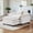 Beige, variant on Gexpusm Accent chair Ottoman Set, Oversized 40" Single sofa with Chaise for Convertible Chenille Sofa Set Living Room,Comfy Deep Seat Reading Sofa for Bedroom Apartment Small Space,Khaki