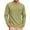 Olive Green, variant on RICHCOIN Men's Crewneck T-Shirts Long Sleeve Shirts for Men Ribbed Knit Textured Solid Casual Pocket Basic Tee Tops