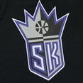 thumbnail image 6 of Men's Mitchell & Ness Black Sacramento Kings Hardwood Classics There & Back 2.0 Vintage Pullover Sweatshirt, 6 of 7
