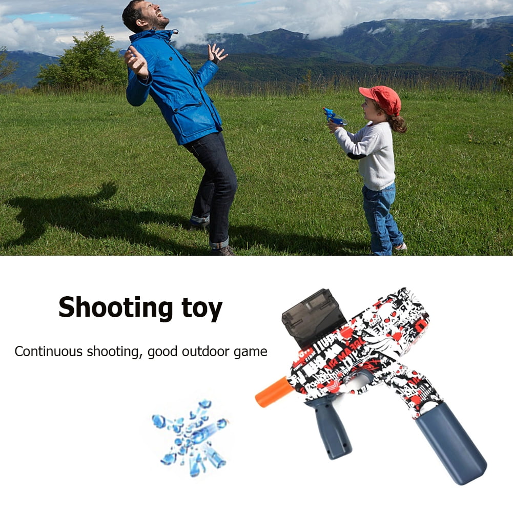 Hongvchang Pro Gel Ball Blaster Automatic, XL Blaster with 3万 Water Beads  and Upgrade Drum Magazine, Big Toy Blaster for Outdoor Activities 
