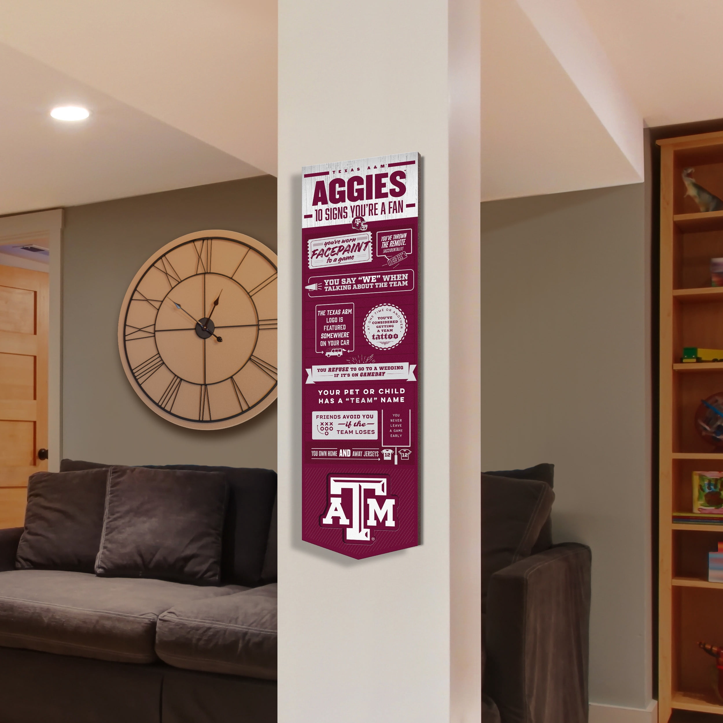 YouTheFan NCAA Texas A&M Aggies 3D Top 10 Wall Art