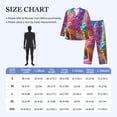 thumbnail image 4 of Sikiie Rainbow Melting Ice Cream Mens Pajama Set, Soft Warm Long Sleeve Sleepwear, Cozy Button-Down Pjs for Men-Medium, 4 of 7